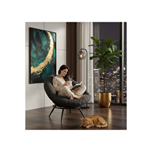 Floki Tekli Koltuk Berjer Füme