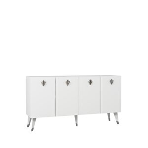 8209-32dd Kb150 Konsol, Tv Üni̇tesi̇ BEYAZ-GÜMÜŞ