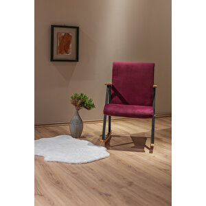 Aila Sallanan Koltuk Sallanır Tv Koltuğu Sallanan Sandalye Dinlenme Koltuğu Mor