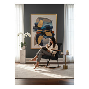 Lora Sallanan Koltuk Tv Koltuğu Sallanır Sandalye Dinlenme Koltuğu Rahat | Şık Tasarım Füme Füme