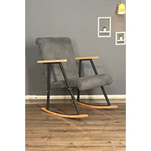 Lora Sallanan Koltuk Tv Koltuğu Sallanır Sandalye Dinlenme Koltuğu Rahat | Şık Tasarım Füme Füme