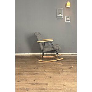 Lora Sallanan Koltuk Tv Koltuğu Sallanır Sandalye Dinlenme Koltuğu Rahat | Şık Tasarım Füme