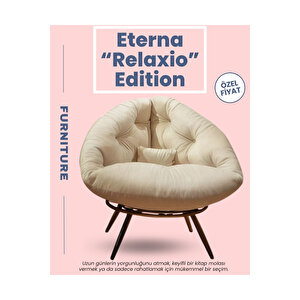 Lunare Maison Collection | Modern & Zarif Tekli Koltuk Berjer | Rahat Dinlenme Koltuğu Krem