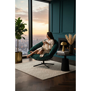 Thor 360 Derece Döner Mekanizmalı Berjer Tekli Koltuk Yeşil