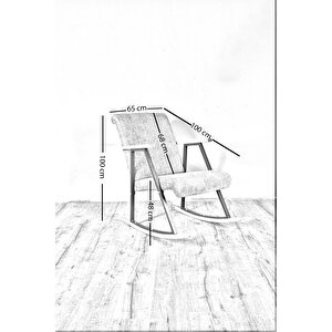 Premium Ahşap Sallanan Sandalye | Modern Tv Ve Dinlenme Koltuğu | Ergonomik Sallanan Berjer Yeşil