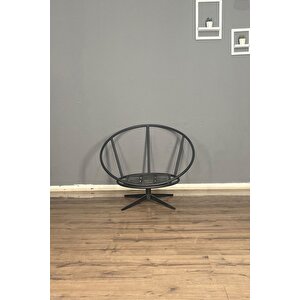 Ronin 360 Derece Döner Mekanizmalı Berjer Tekli Koltuk - Modern Ve Şık Tasarım - Krem