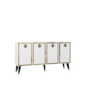 8213-32dd Kb150 Konsol, Tv Üni̇tesi̇ BEYAZ-ALTIN-SİYAH