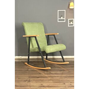 Lora Sallanan Koltuk Tv Koltuğu Sallanır Sandalye Dinlenme Koltuğu Rahat & Şık Tasarım Yeşil Yeşil