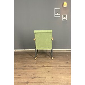 Lora Sallanan Koltuk Tv Koltuğu Sallanır Sandalye Dinlenme Koltuğu Rahat & Şık Tasarım Yeşil