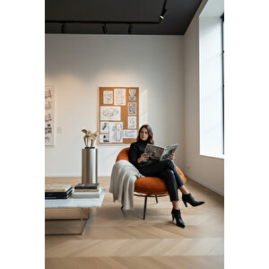 Groky Tekli Koltuk Berjer Turuncu Turuncu