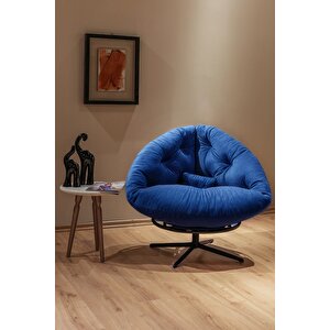 Thor 360 Derece Döner Mekanizmalı Berjer Tekli Koltuk Lacivert Lacivert