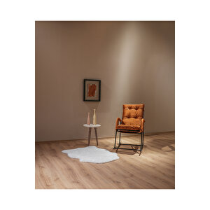 Sallanir Sandalye Bebek Emzi̇rme Koltuğu Sallanan Sandalye Turuncu Turuncu