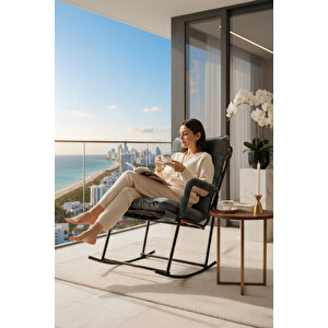 Sallanir Sandalye Bebek Emzi̇rme Koltuğu Sallanan Sandalye Füme Füme