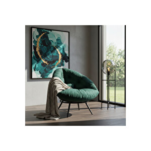 Aurelia Berjer | Riviera Collection | Modern & Zarif Tekli Koltuk Berjer | Rahat Dinlenme Koltuğu Yeşil