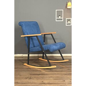 Lora Sallanan Koltuk Tv Koltuğu Sallanır Sandalye Dinlenme Koltuğu Rahat | Şık Tasarım Lacivert Lacivert