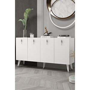 8218-32dd Kb150 Konsol, Tv Üni̇tesi̇ BEYAZ-GÜMÜŞ Beyaz-Gümüş