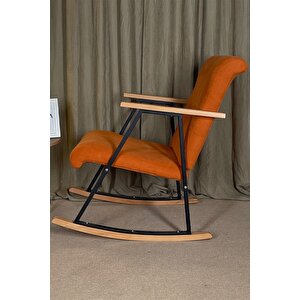 Lora Sallanan Koltuk Tv Koltuğu Sallanır Sandalye Dinlenme Koltuğu Rahat | Şık Tasarım Turuncu