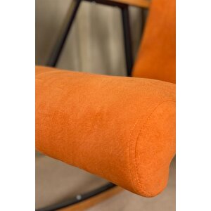 Lora Sallanan Koltuk Tv Koltuğu Sallanır Sandalye Dinlenme Koltuğu Rahat | Şık Tasarım Turuncu