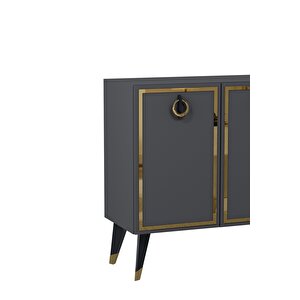 8214-32dd Kb150 Konsol, Tv Üni̇tesi̇ ANTRASİT-SİYAH-ALTIN