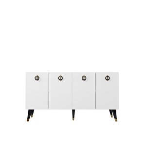 8216-32dd Kb150 Konsol, Tv Üni̇tesi̇ BEYAZ-ALTIN-SİYAH Beyaz-Altın