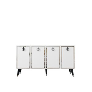 8214-32dd Kb150 Konsol, Tv Üni̇tesi̇ BEYAZ-SİYAH-GÜMÜŞ Beyaz-Gümüş