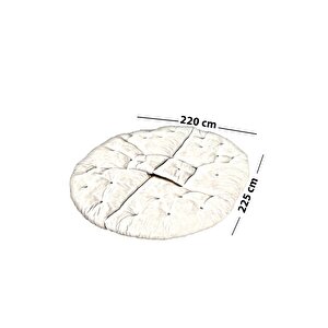 Hera 2'li Berjer Koltuk & Yatak Olabilen Minder Gri