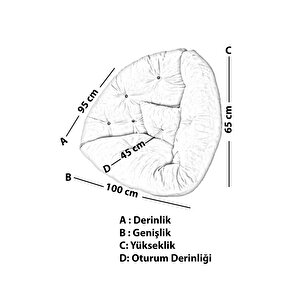 Hera 2'li Berjer Koltuk & Yatak Olabilen Minder Mor
