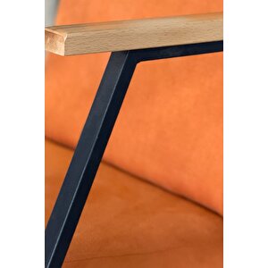 Modern Sallanan Koltuk | Rahat Tv Ve Dinlenme Koltuğu | Ergonomik Sallanır Sandalye – Turuncu