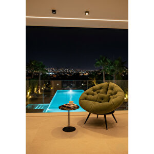 Tekli Koltuk Berjer | Geniş Oturma Alanı | Dayanıklı Kumaş | Leke Tutmaz | Modern | Yeşil