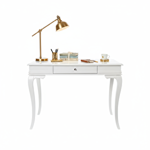 110 Cm Masif Rustik Beyaz Dresuar