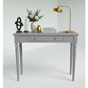 100 Cm Masif Tornalı Gri Dresuar