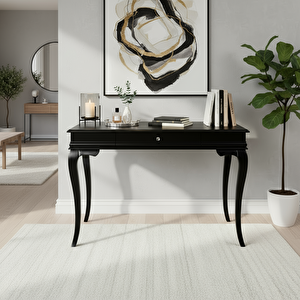 90 Cm Masif Rustik Siyah Dresuar