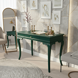 110 Cm Masif Rustik Yeşil Dresuar