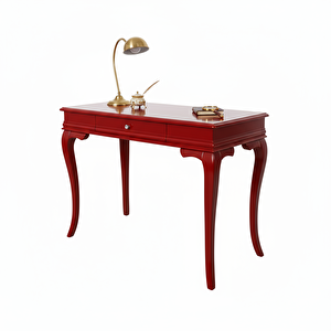 90 Cm Masif Rustik Kırmızı Dresuar