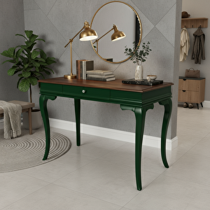 110 Cm Masif Rustik Yeşil Ceviz Dresuar