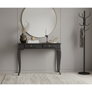 120 Cm Masif Çekmeceli Lükens Antrasit Dresuar