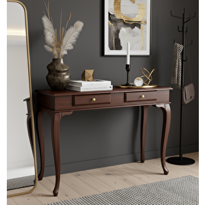 120 Cm Masif Çekmeceli Lükens Ceviz Dresuar