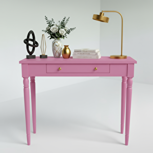 80 Cm Masif Tornalı Pembe Dresuar