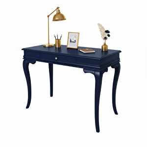 90 Cm Masif Rustik Lacivert Dresuar