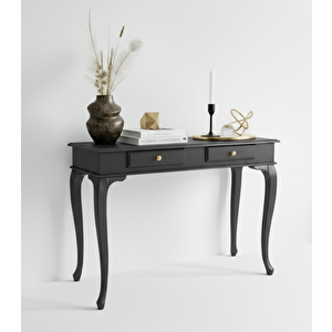 110 Cm Masif Çekmeceli Lükens Antrasit Dresuar