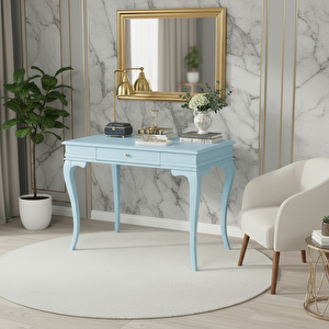 90 Cm Masif Rustik Mavi Dresuar