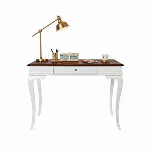 110 Cm Masif Rustik Beyaz Ceviz Dresuar