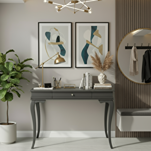 100 Cm Masif Rustik Antrasit Dresuar