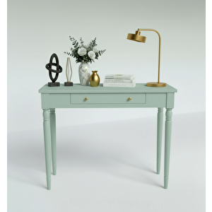 110 Cm Masif Tornalı Su Yeşili Dresuar