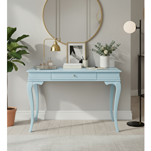 110 Cm Masif Rustik Mavi Dresuar