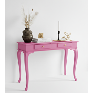 110 Cm Masif Çekmeceli Lükens Pembe Dresuar