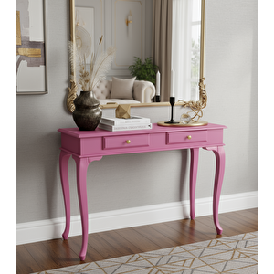 120 Cm Masif Çekmeceli Lükens Pembe Dresuar