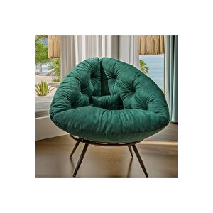 Prestige Milano Style Tekli Berjer | Ergonomik Koltuk | Konforlu Dinlenme & Kitap Okuma Köşesi Yeşil