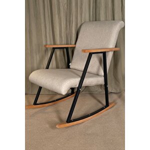 Tork Sallanan Koltuk Sallanır Tv Koltuğu Sallanan Sandalye Dinlenme Koltuğu Keten Krem Krem