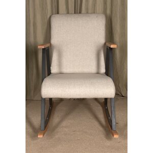 Tork Sallanan Koltuk Sallanır Tv Koltuğu Sallanan Sandalye Dinlenme Koltuğu Keten Krem